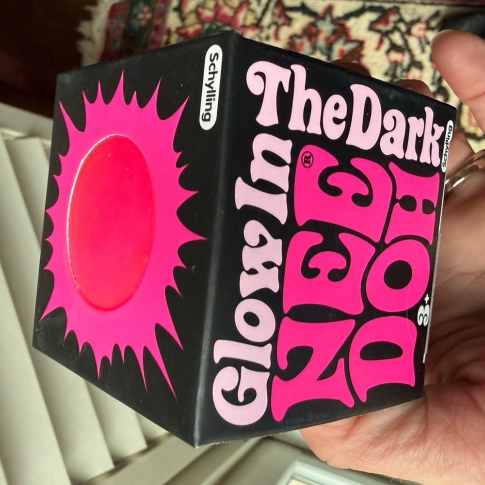 Needoh Glow-in-the-Dark Neon Stress Ball Toy - Pink